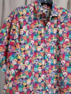 90s USA製 Vintage アート 総柄 シャツ Andy WARHOL