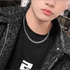 中折留喜平チェーン6mm シルバー50cm 金属アレルギー対応 ステンレス