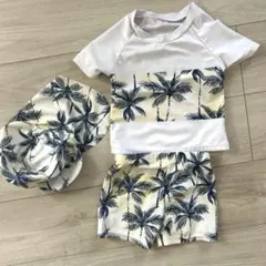 ベビー　男の子　水着　3点セット　ラッシュガード　シーイン