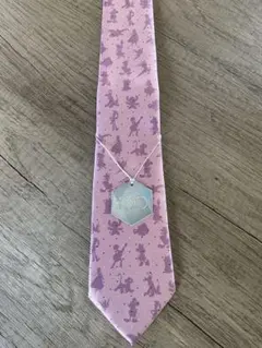 お値下！Disneyキャラクター柄ネクタイピンクパープル100周年記念まとめ割有