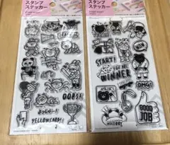 スタンプステッカー　2枚セット