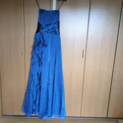 AIMER＊　ロングドレス　ブルー　ラメ　9号