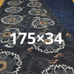 古布木綿藍染型染め