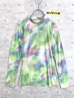 カラフル！hind マーブル柄 スポーツ トレーニング 長袖シャツ