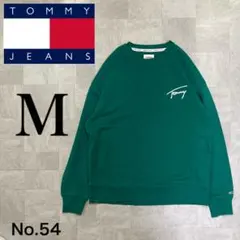 定番！ TOMMY JEANS 刺繍ロゴ 人気 かわいい レアカラー トレーナー