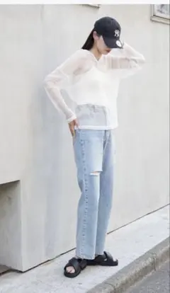 COLONY 2139 メッシュカットソー ホワイト　Tシャツ　レイヤード