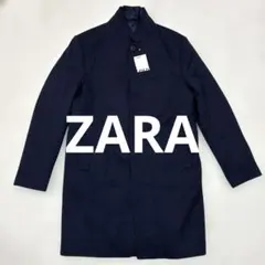✨新品未使用タグ付 ZARA ザラ スタンドカラー コート 襟ライナー付
