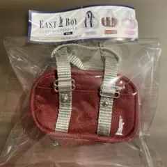 EASTBOY ミニスクールバッグマスコット3 ボルドー×グレー