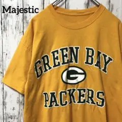 C2342 Majestic Tシャツ 半袖 イエロー 海外古着 アメリカ古着