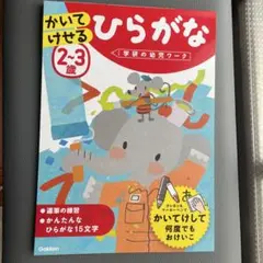 2-3歳 ひらがな ワーク 学研 書いて消せる