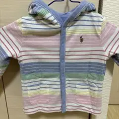⭐️Ralph Lauren⭐️ストライプ フード付き リバーシブル⭐️18M