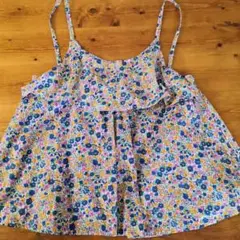 綿100%キャミソール 花柄160cm女の子