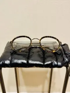 モンクレール メガネ スクエア 眼鏡 マットブラック ペールゴールド 黒