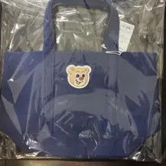 【新品】フェイラー　オールドテディ　ワッペントートバッグ　ネイビー　L