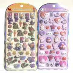 正規品　コットンパフィー ディズニー ズートピア ベイマックス 2種