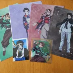 鬼滅の刃　くじ　クリアファイル８枚　クリア色紙　おまけ特典付き
