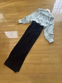 PLST プラステ　とろみブラウス　ペパーミントグリーン