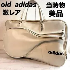激レア美品 adidas アディダス ボストンバッグ 白 ヴィンテージ レトロ
