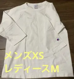 USA製 Champion T1011 厚手 七分袖 定番モデル 白 ホワイト