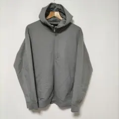 UNIQLO(ユニクロ)ドライストレッチスウェットフルジップパーカ　グレー XL