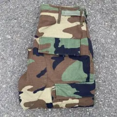 美品 ミリタリーパンツ M65 軍パン 6ポケ カーゴパンツ 迷彩 ウッドランド