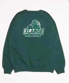 XLARGE ゴリラロゴ トレーナー ダークグリーン