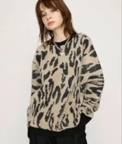 SLY ヒョウ柄 長袖ニット