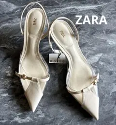 ZARA スリングバッククリアパンプス新品未使用のサムネイル