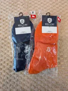 バスケ ソックス ネイビー andオレンジ BLS-174