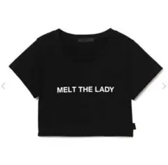 melt the lady logo cropped tee blackのサムネイル