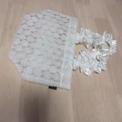 Maison de FLEURバックホワイトレースハンドバッグ