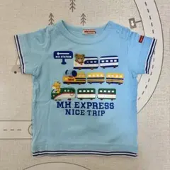 MIKIHOUSE ミキハウス Tシャツ 半袖 80 プッチーくん 新幹線のサムネイル