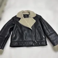 ZARA ブラック レザージャケット 11-12