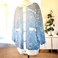 サンリオ　シナモロール 長袖ロングカーディガン 3L〜4L 大きいサイズ