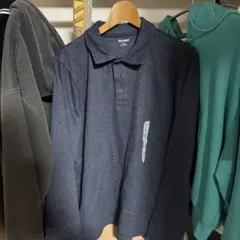 新品　OLD NAVY 長袖ポロシャツ　mサイズ