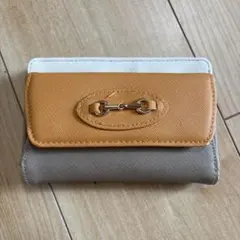 しまむら 星玲奈 バイカラー 二つ折り財布 ホースビット金具のサムネイル