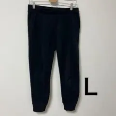 ユニクロ 裏起毛　スウェットパンツ L ブラック