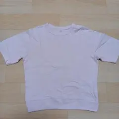 140サイズ 薄いピンク クルーネックTシャツ　キッズTシャツ