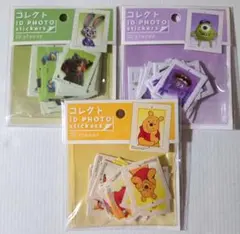 ディズニー コレクト ID PHOTO ステッカー 3種セット 新品 ズートピア