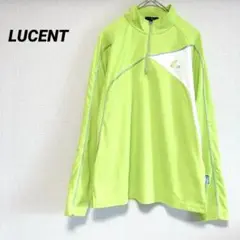 LUCENT スポーツウェア　トレーニングウェア　長袖　ハーフジップアップ　L