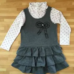 組曲 Ｍ サイズ（110〜120）ジャンバースカートのセットアップ