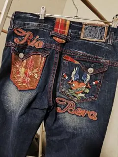 Rio Bera 刺繍入りデニムパンツ y2k w80