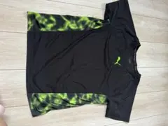 PUMA スポーツシャツ ブラック/グリーン160cm