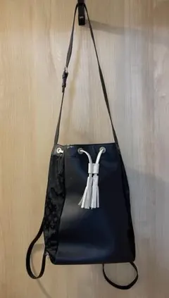 ラシット×VERY Wネームコラボ　2WAYバッグ　ネイビー