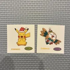 ポケモンパンシール ピカチュウ モクロー デコキャラシール ポケモン パン