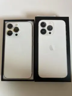 【美品】Apple iPhone 13 Pro シルバー 本体 充電ケーブル箱付