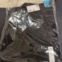 ユニクロワイドテーパードジーンズ黒Ｌ