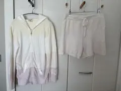 ジェラピケ パーカーとショーパンのセット/ パステル