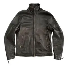 archive 00s double zip Leather Jacket