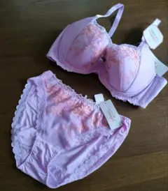 D75トリンプ 天使のブラ スリムラインブラ＆ショーツセット